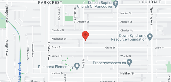 map of 6110 KITCHENER STREET